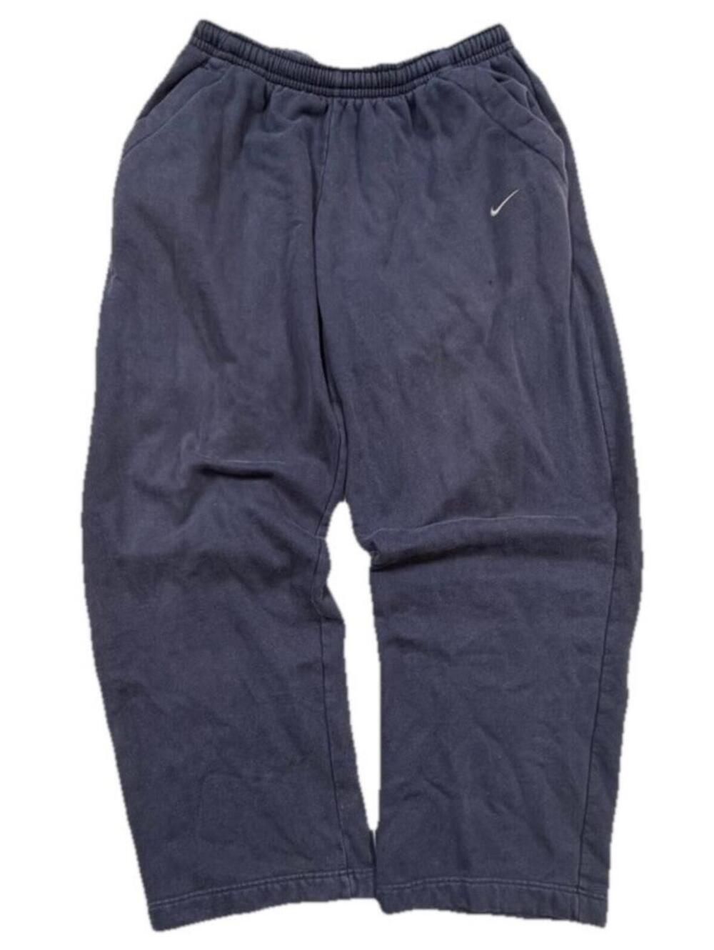 Vintage Nike Men's Blue Baggy Sweatpants Size XL Drawstring Elastic Waist Faded